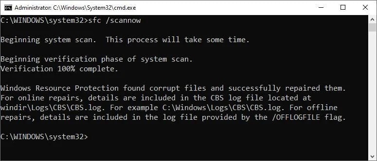 Como reparar o Windows 10 (e 11) em 4 etapas 3 win10 repair 03 sfc scannow corrupt 100906112 orig 1 Como reparar o Windows 10 (e 11) em 4 etapas